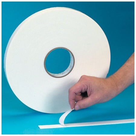 Tape Logic 1/2'' x 72 yds. 1/32'' White Tape Logic Double Sided Foam Tape, 2PK T9431162PK